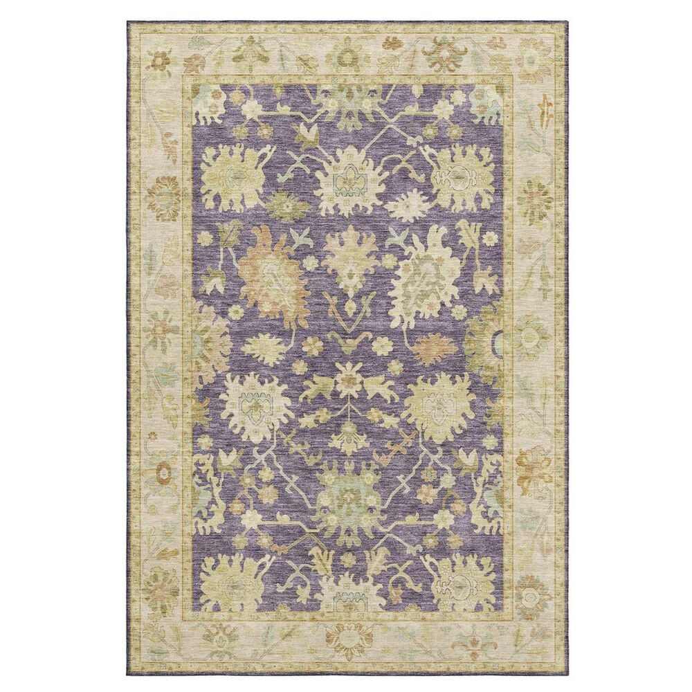Dalyn Rug Company Hatay HY2 8" x 10" Eggplant Area Rug, , large