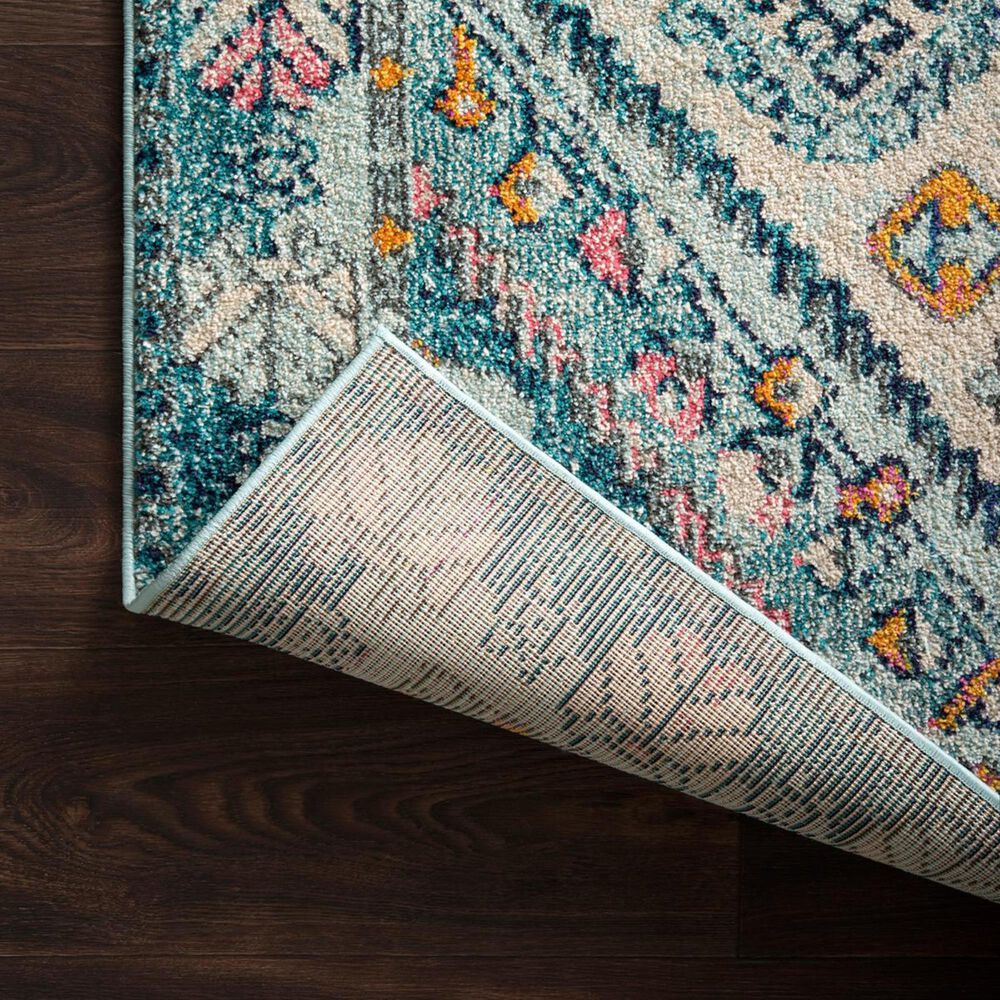 Loloi II Nadia NN-03 6&#39;7&quot; x 9&#39;2&quot; Aqua and Navy Area Rug, , large