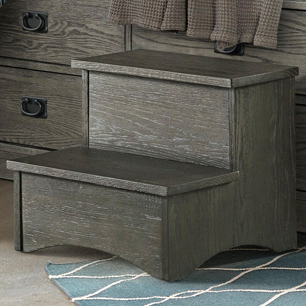Hawthorne Furniture Oak Park Step Stool in Pewter, , large