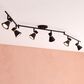 Vaxcel Alto 6-Light Ceiling Spot in Matte Black and Satin Brass, , large