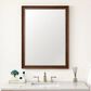 James Martin Vanities Glenbrooke 30" Rectangular Mirror in Mid-Century Walnut, , large