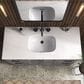Kohler Quo 48" Single Bathroom Vanity in Mohair Grey with 3 cm Pure White Quartz Top and Oval Sink, , large
