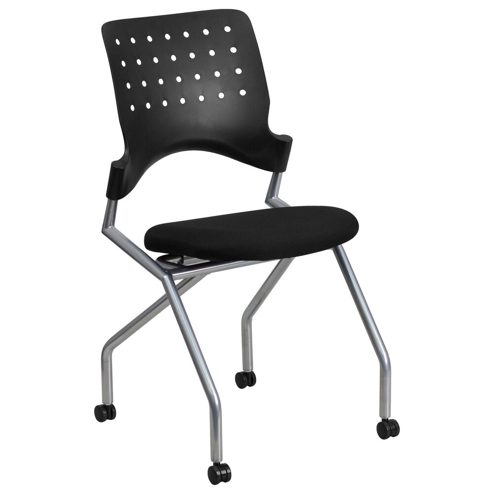 Flash Furniture Galaxy Mobile Nesting Chair in Black, , large