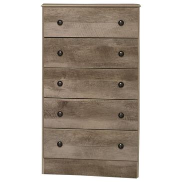 Seven Stars Brinkley 5-Drawer Chest in Manslough Oak, , large