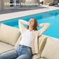HOMLUX 5-Piece Modular Rattan Outdoor Patio Furniture Set in Beige, , large