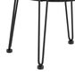 Furniture of America Serene 1-Shelf Glass Top Round Patio Coffee Table in Black, , large