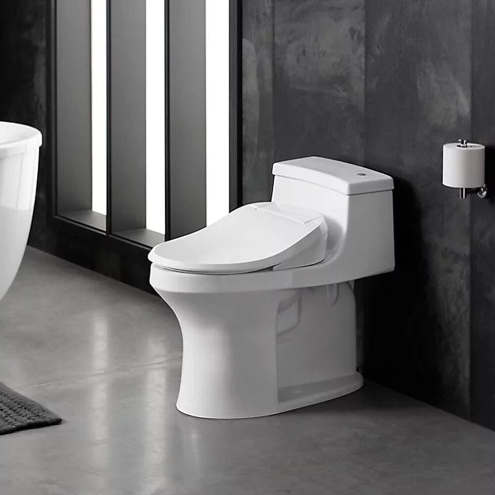Kohler PureWash E525 Elongated Bidet Toilet Seat in White, , large