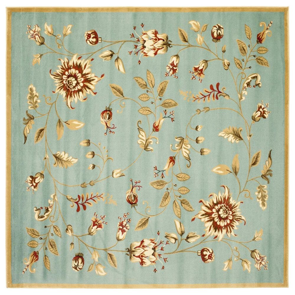Safavieh Lyndhurst LNH552 6"7" Square Blue and Multicolor Area Rug, , large