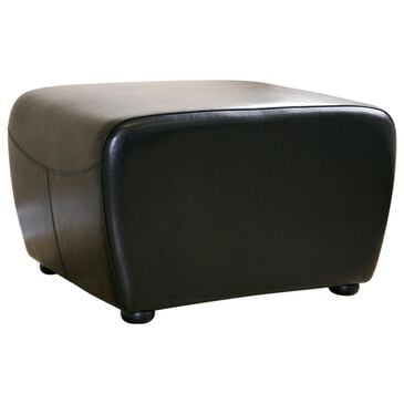 Baxton Studio Mendozza Ottoman in Black, , large