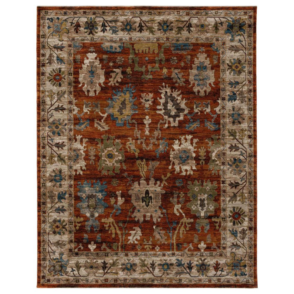 Karastan Liora Othello Cinnabar 8" x 10" Area Rug, , large