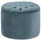 Tov Furniture Queen Velvet Storage Ottoman in Sea Blue, , large