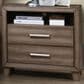 New Heritage Design Harrisburg 2-Drawer Nightstand in Walnut Brown, , large
