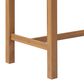 HOMLUX 5-Piece Patio Bar Set with 52" Rectangular Light Teak Table in Beige, , large