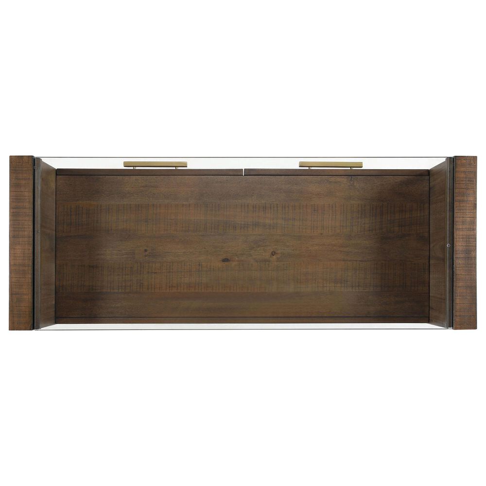 Crystal City Garland Glass Top Sofa Table in Toffee, , large