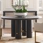 Century Cadence Dining Table in Mocha and Antique Brass Accents - Table Only, , large