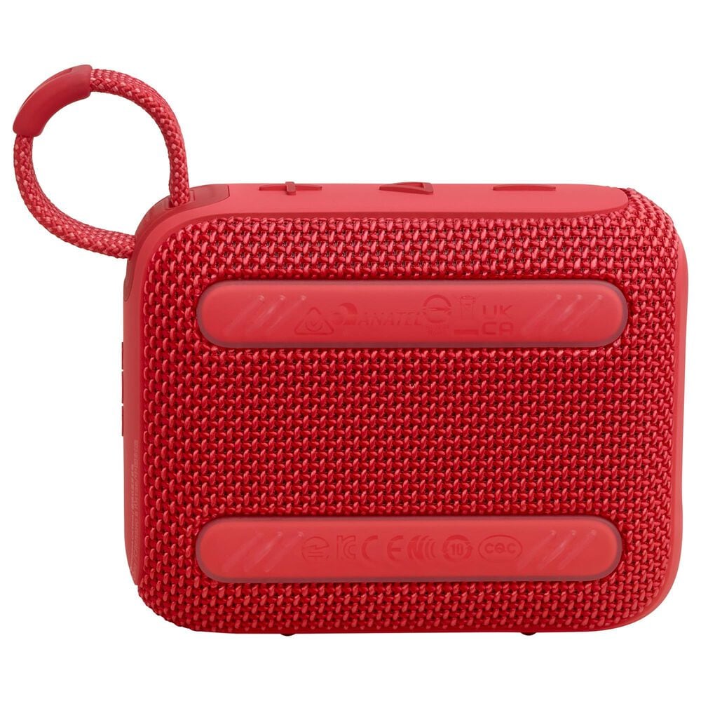 JBL Go 4 Portable Waterproof Bluetooth Speaker in Red, , large
