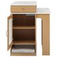 HOMLUX 60" Kitchen Island in Natural, , large