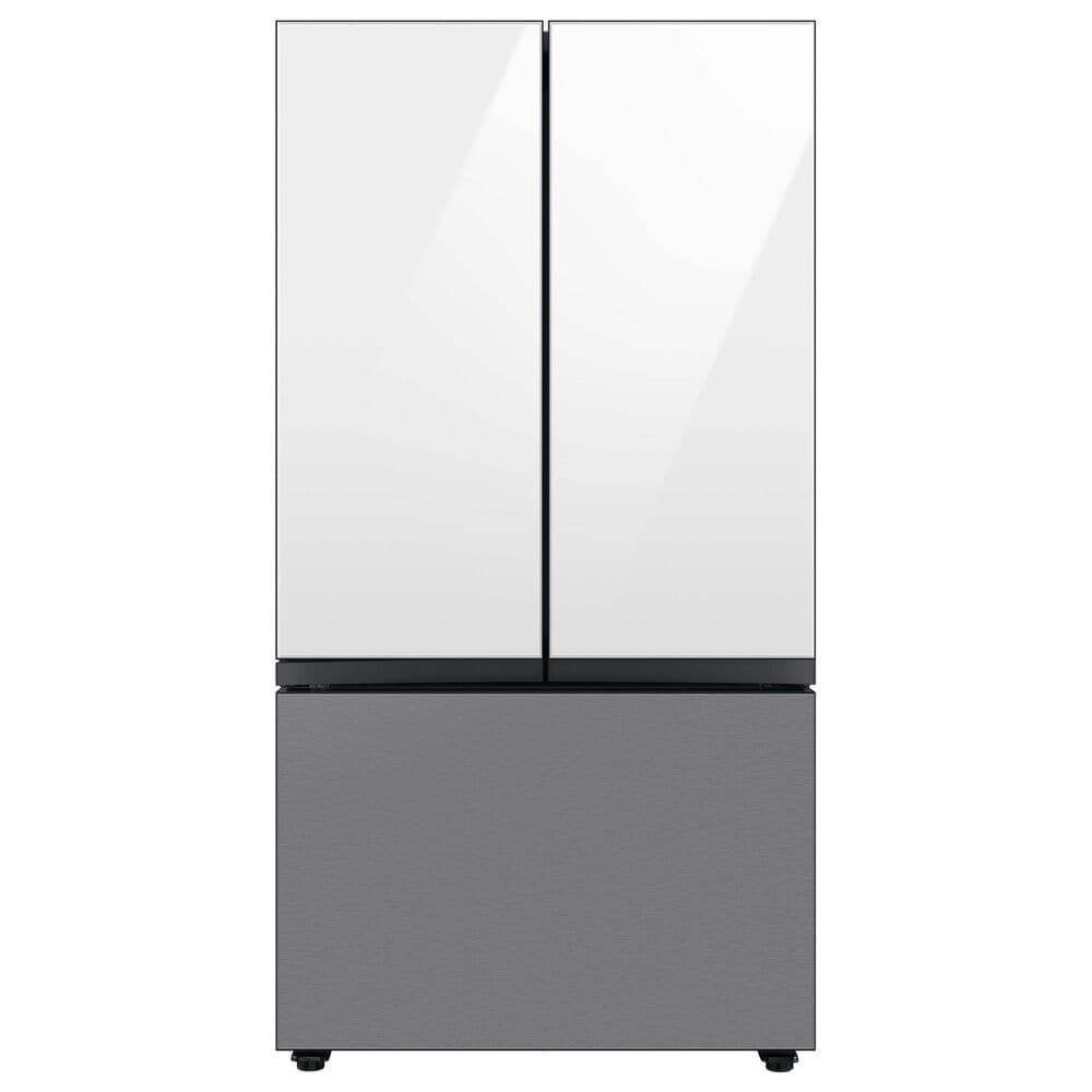 Samsung Bespoke Bespoke 3-Door French Door Refrigerator Top Panel in White Glass, , large