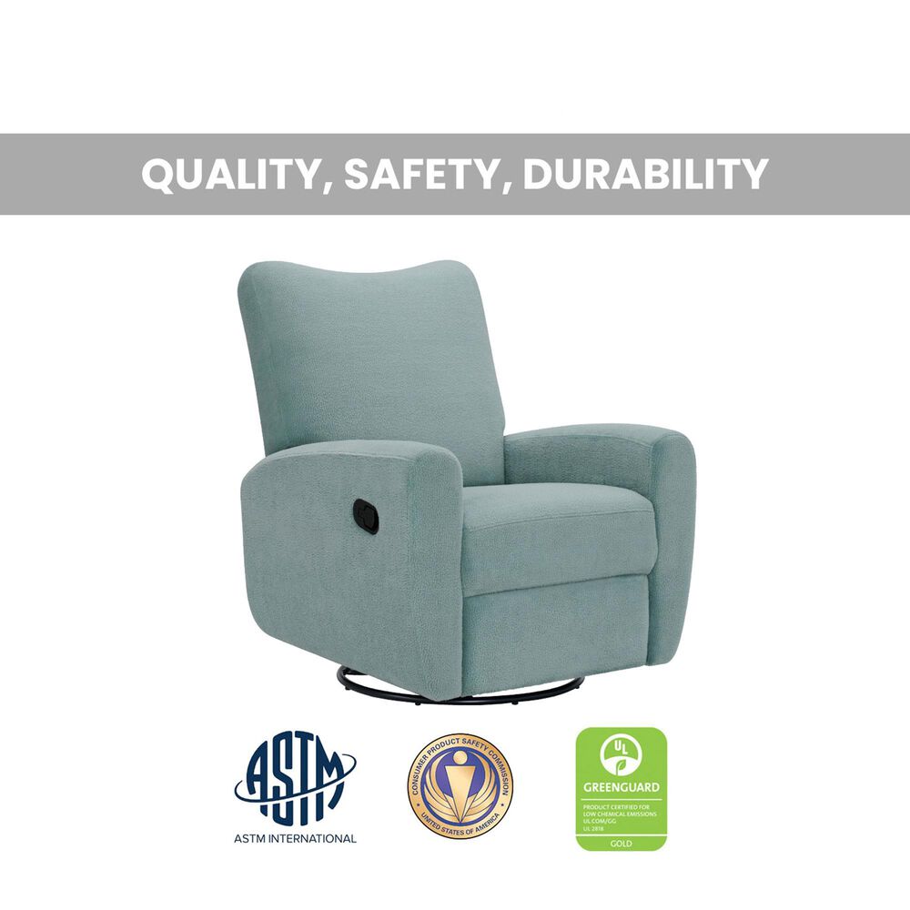 Oxford Baby Synergy Glider Recliner in Teal Mist, , large