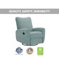 Oxford Baby Synergy Glider Recliner in Teal Mist, , large