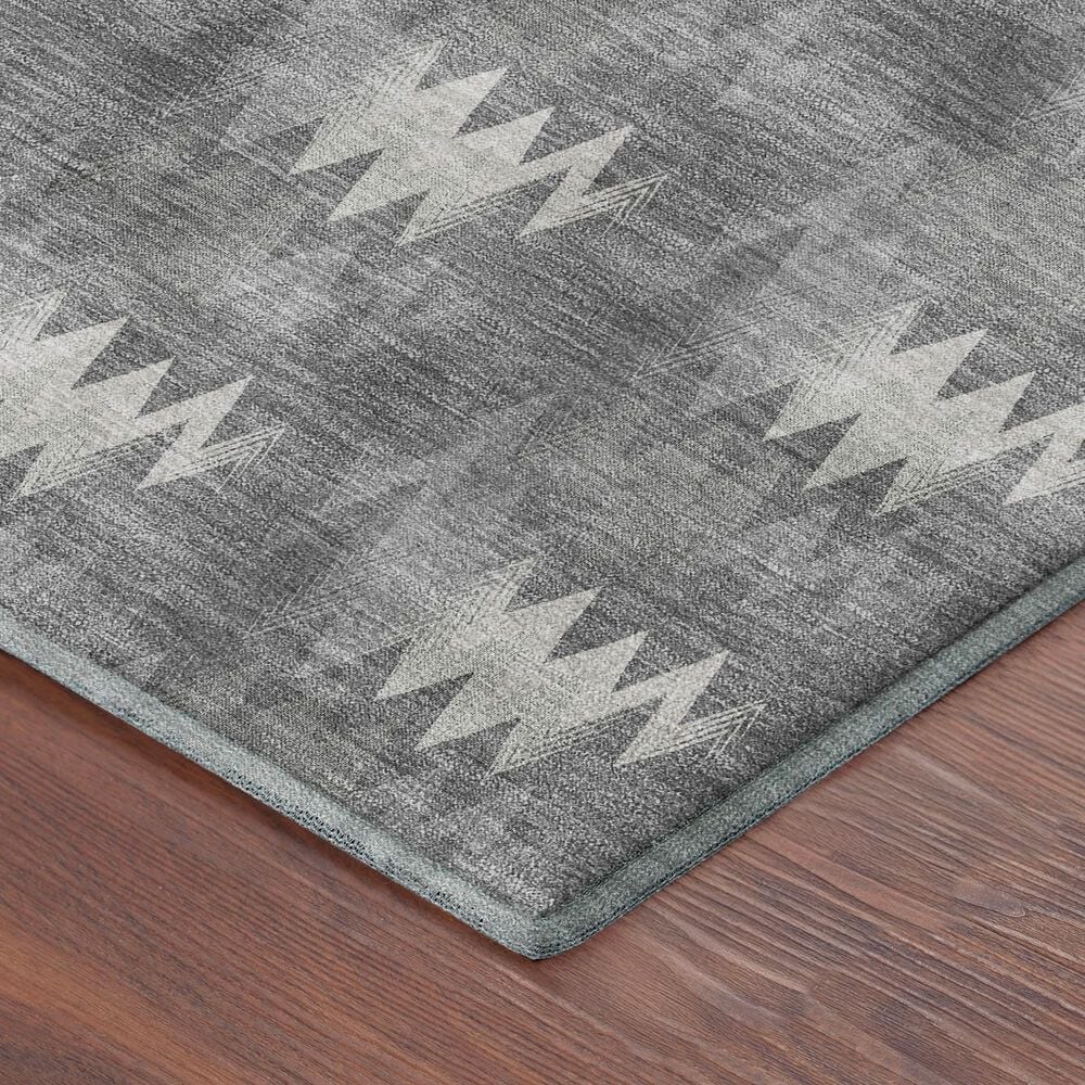 Dalyn Rug Company Soft Essentials Chevron Gray 10' x 14' Area Rug, , large