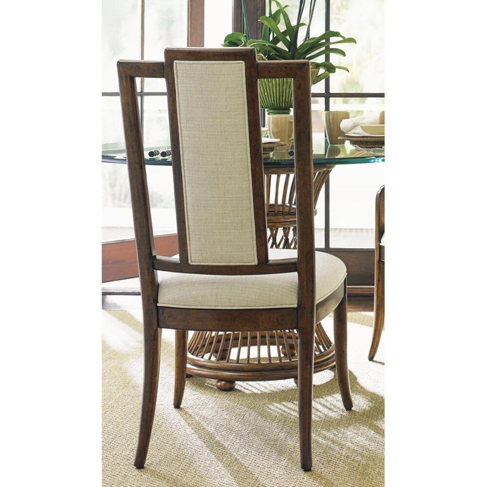 Tommy Bahama Home Bali Hai St. Barts Splat Back Side Chair in Warm Brown, , large