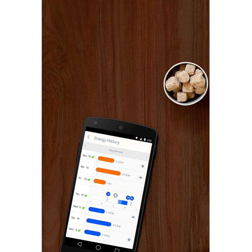 Google Nest Learning Thermostat - Smart Wi-Fi Thermostat - Stainless Steel, , large