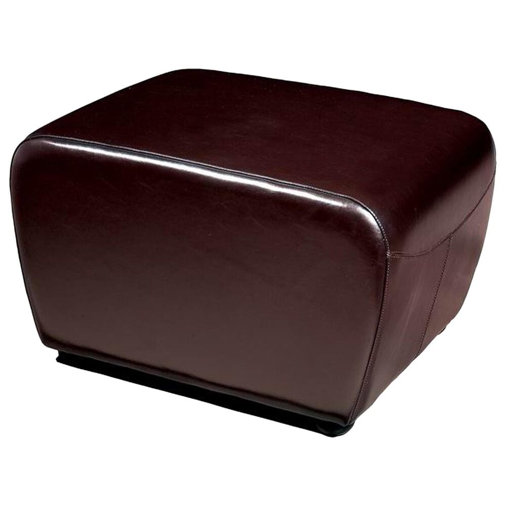 Baxton Studio Mendozza Ottoman in Dark Brown, , large