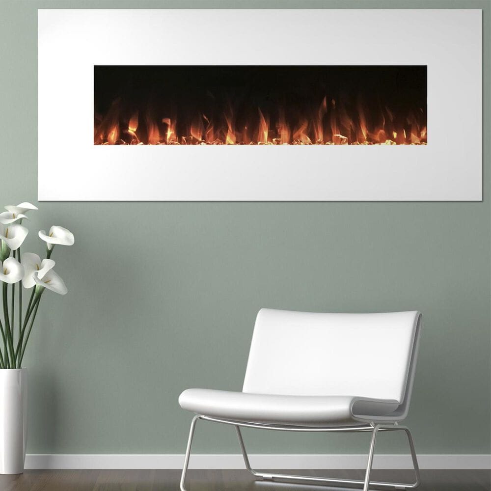 Timberlake 50" Color Changing Fireplace in White, , large