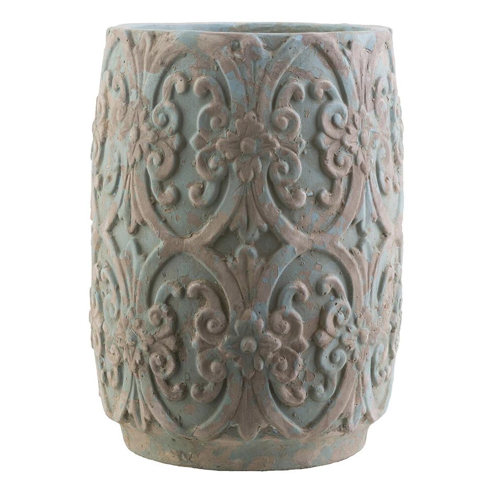 Surya Zephra Ceramic Pot in Moss, Gray - 12""H, , large