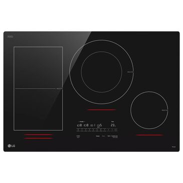 LG 30" Smart Induction Electric Cooktop with UltraHeat 5.0kW Element in Black, , large