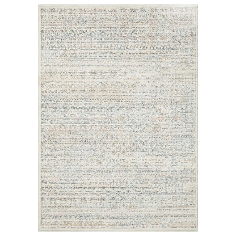 Amber Lewis x Loloi Zuma 5"3" x 8" Ivory and Multicolor Area Rug, , large