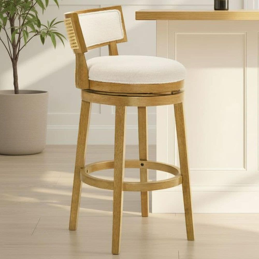Armen Living Noely Bar Height Stool in Amber Glow, , large