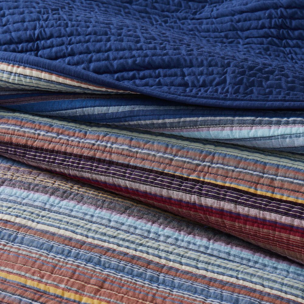 Pem America Met Stripe 3-Piece Full/Queen Quilt Set, , large
