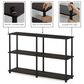 HOMLUX Turn-N-Tube 3-Tier Double Size Storage Display Rack in Espresso and Black, , large