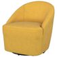 Coaster Leon Swivel Chair in Mustard Yellow, , large