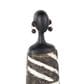 Maple and Jade African Woman Decorative Sculpture with Red, Orange, and White Dresswear in  Black Set of 3, , large