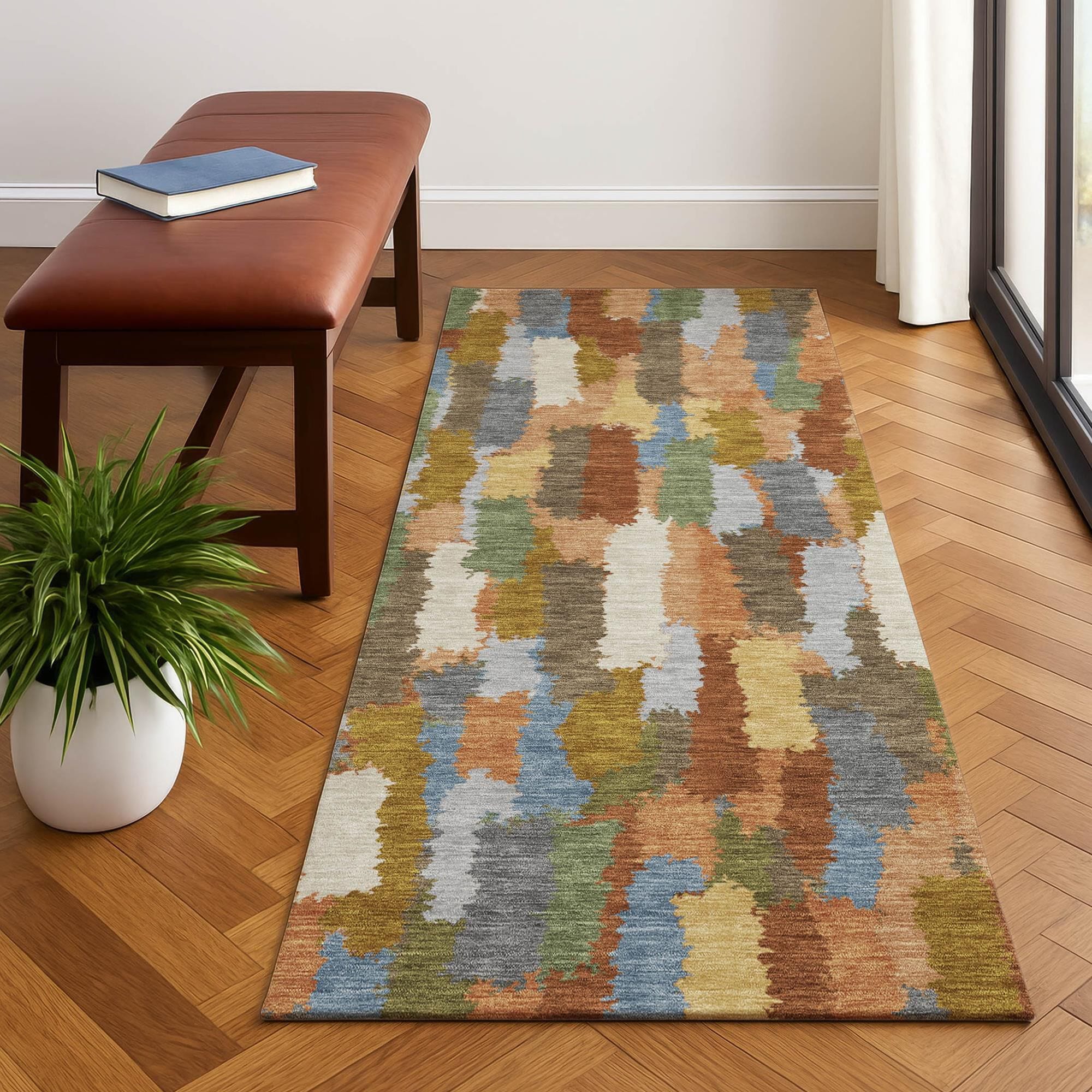 Dalyn Rug Company Kenner Abstract Copper 2'3