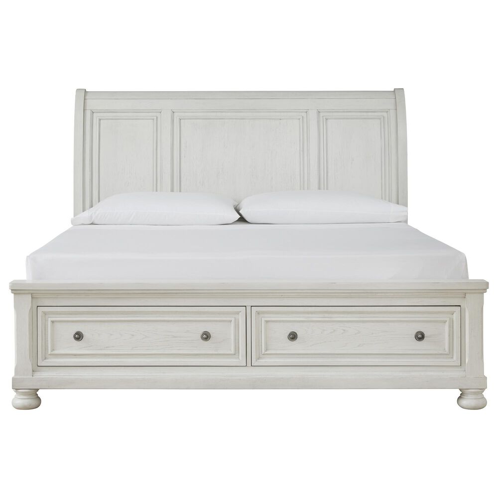 Ashley 5-Piece Queen Storage Bedroom Set in Antique White, , large