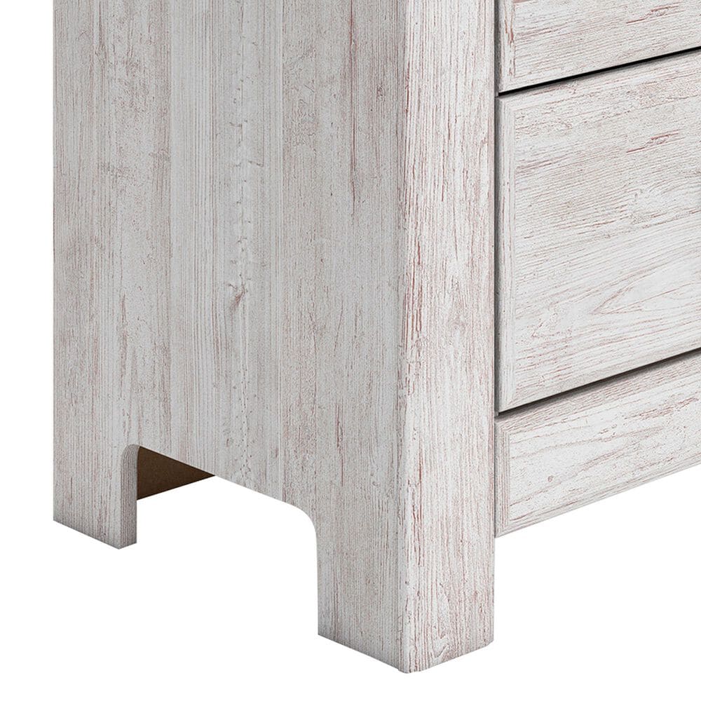 Ashley Makidern 4 Piece King Panel Bedroom Set in Whitewash, , large