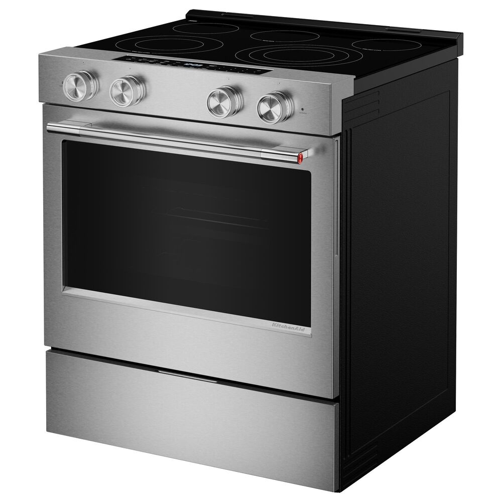 KitchenAid 5.3 Cu. Ft. Smart Slide-in Electric Range in Fingerprint Resistant Stainless Steel, , large