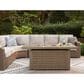 Ashley Laguna Heights 4-Piece Outdoor Sectional in Beige, , large