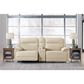 Ashley Double Deal 3-Piece Power Symmetrical Reclining Sectional Loveseat with Console in Almond, , large