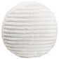 Howard Elliott Shar Pei Short Pouf in White, , large