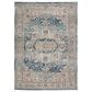 Nourison Quarry QUA11 5"3" x 7"3" Ivory and Blue Area Rug, , large