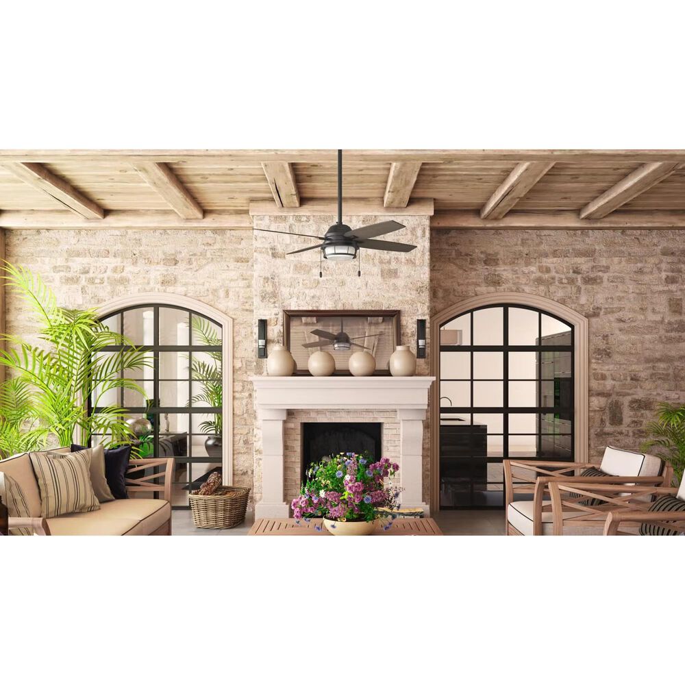 Hunter Ocala 52&quot; Outdoor Ceiling Fan with LED Lights in Noble Bronze, , large