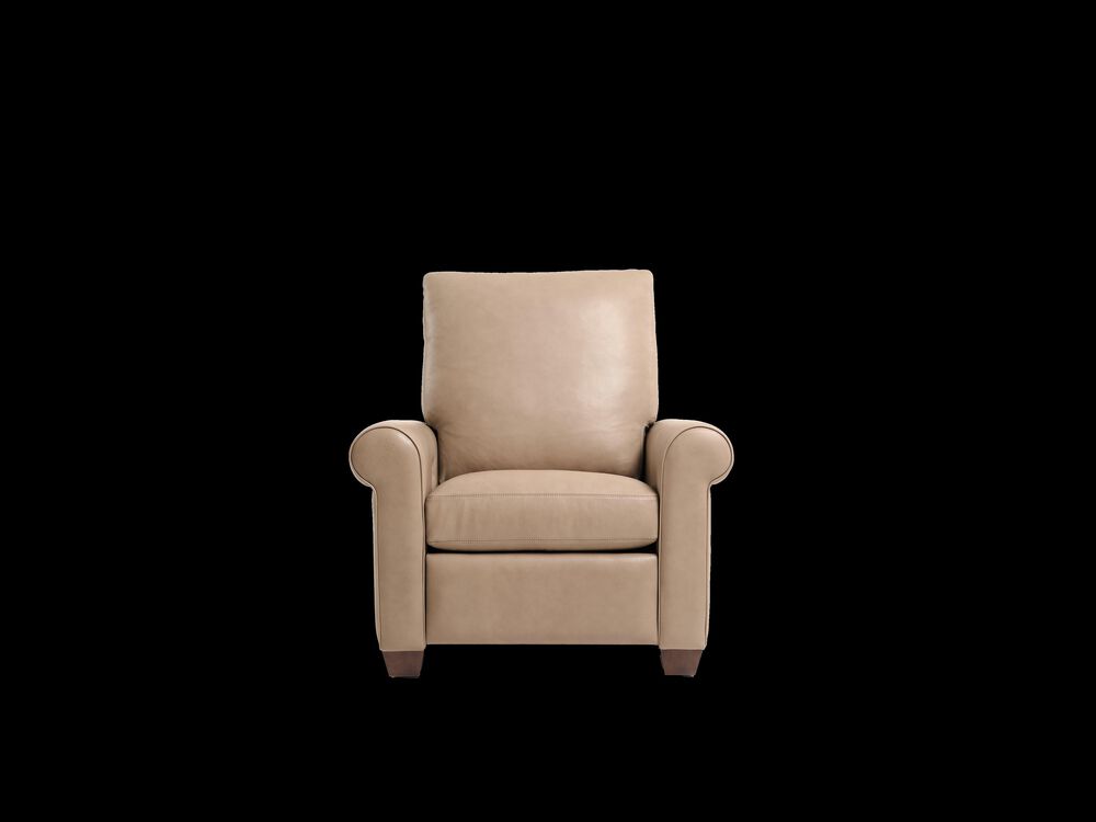 American Leather Sutton Leather Chair in Titan Champagne, , large