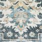 Oriental Weavers Charleston Medallion 2" x 8" Blue Runner, , large