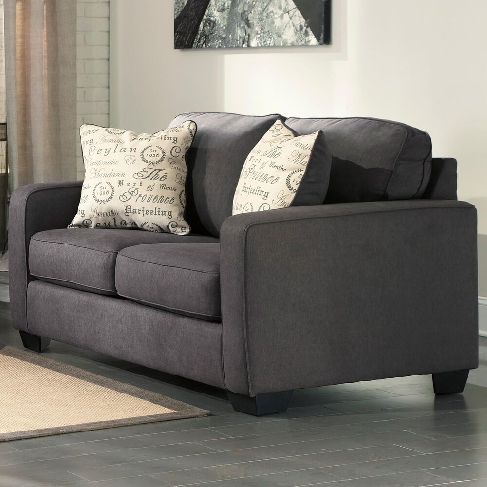 Signature Design by Ashley Alenya Loveseat in Charcoal, , large