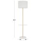 Lumisource Chloe Floor Lamp in White and Gold, , large